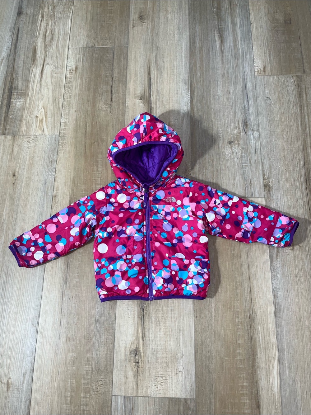 The North Face Toddler Reversible Perrito Hooded Jacket Size 3T